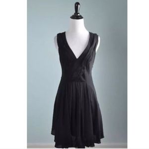 Elizabeth & James black silk cross back dress 10